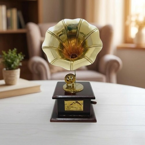 Grammofono ottone premium - in,